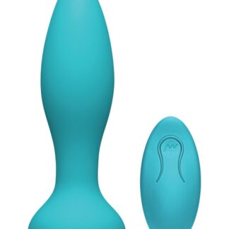 A-Play - Thrust - Experienced - Rechargeable Silicone Anal Plug with Remote - Teal