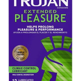 Trojan Extended Pleasure Condoms - 12 Pack