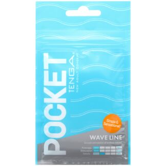 TENGA Pocket Wave Line Masturbator - White