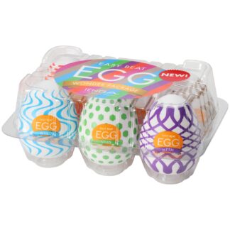 Tenga Egg Variety Wonder Masturbator 6 Pack - White