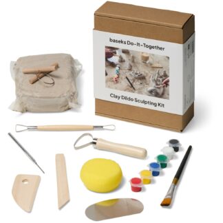 Baseks Do-It-Together Clay Dildo Sculpting Kit - Grey