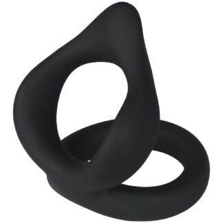 MR.MEMBR Stamina Double Cock Ring - Black