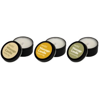 Sinful Massage Candle Set 3 x 40 g - White
