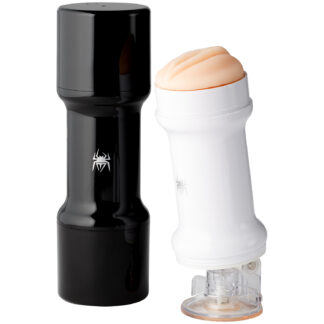 Spider Handsfree Realistic Vagina Masturbator - White