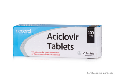 Aciclovir 400mg tablets for Treatment of Genital Herpes