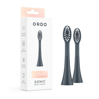 Ordo Sonic Electric Brush Heads Charcoal Grey 2 Pack