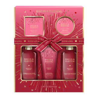 Baylis & Harding Midnight Cherry Luxury Pamper Gift Set