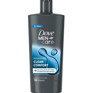 Dove Men+Care Hydrating 3-In-1 Hair, Face And Body Wash Clean Comfort 700 ml
