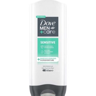 Dove Men+Care Sensitive 3-In-1 Hair Body And Face Wash 400ml